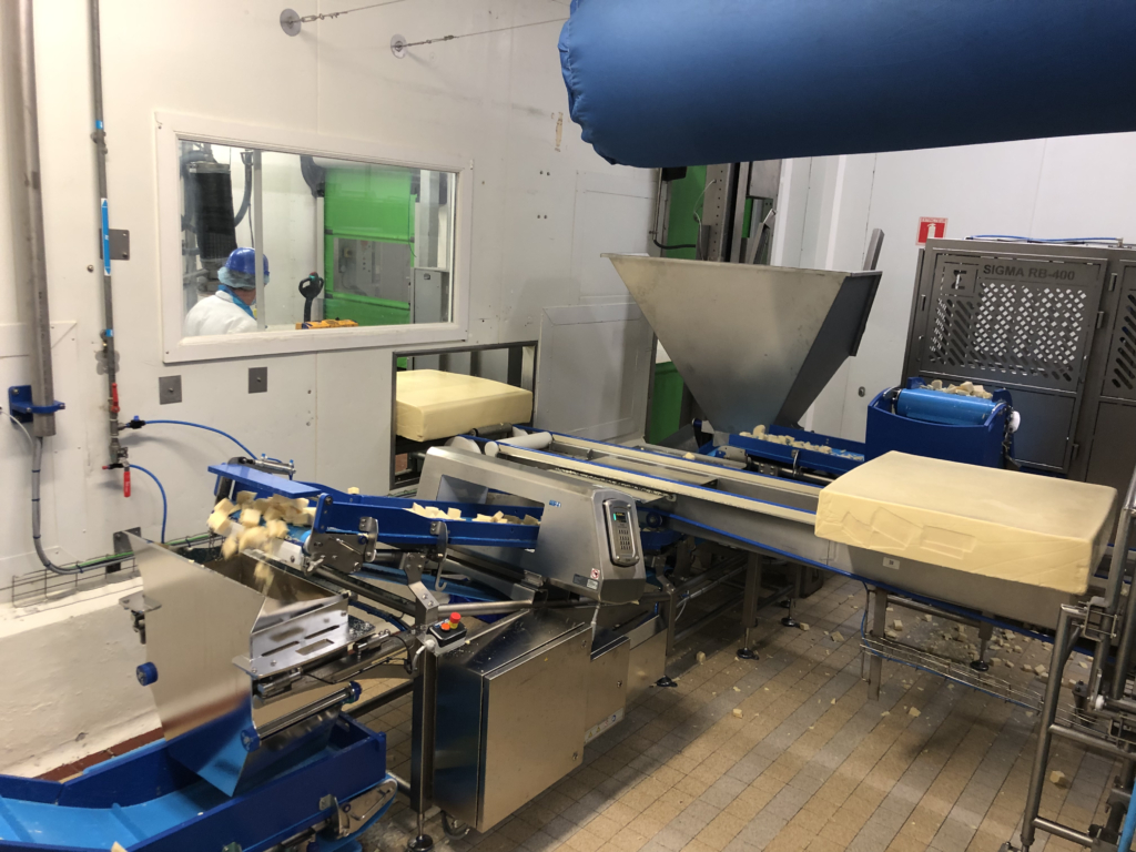 Création  d’une nouvelle ligne  de cubage d’emmental