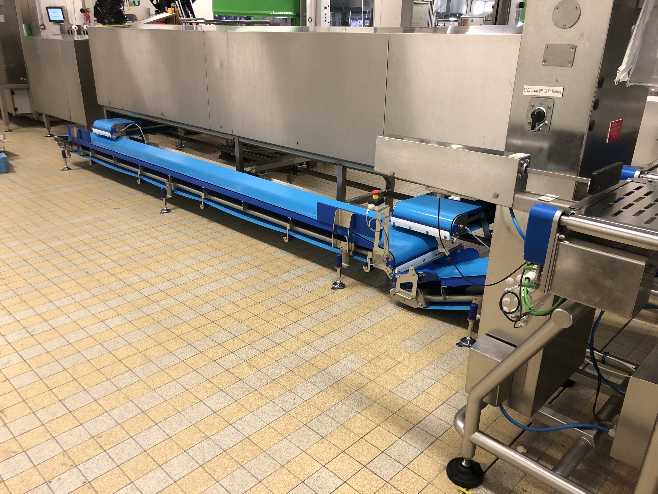 convoyeurs en auge hygiénique agroalimentaire 3A de fromage