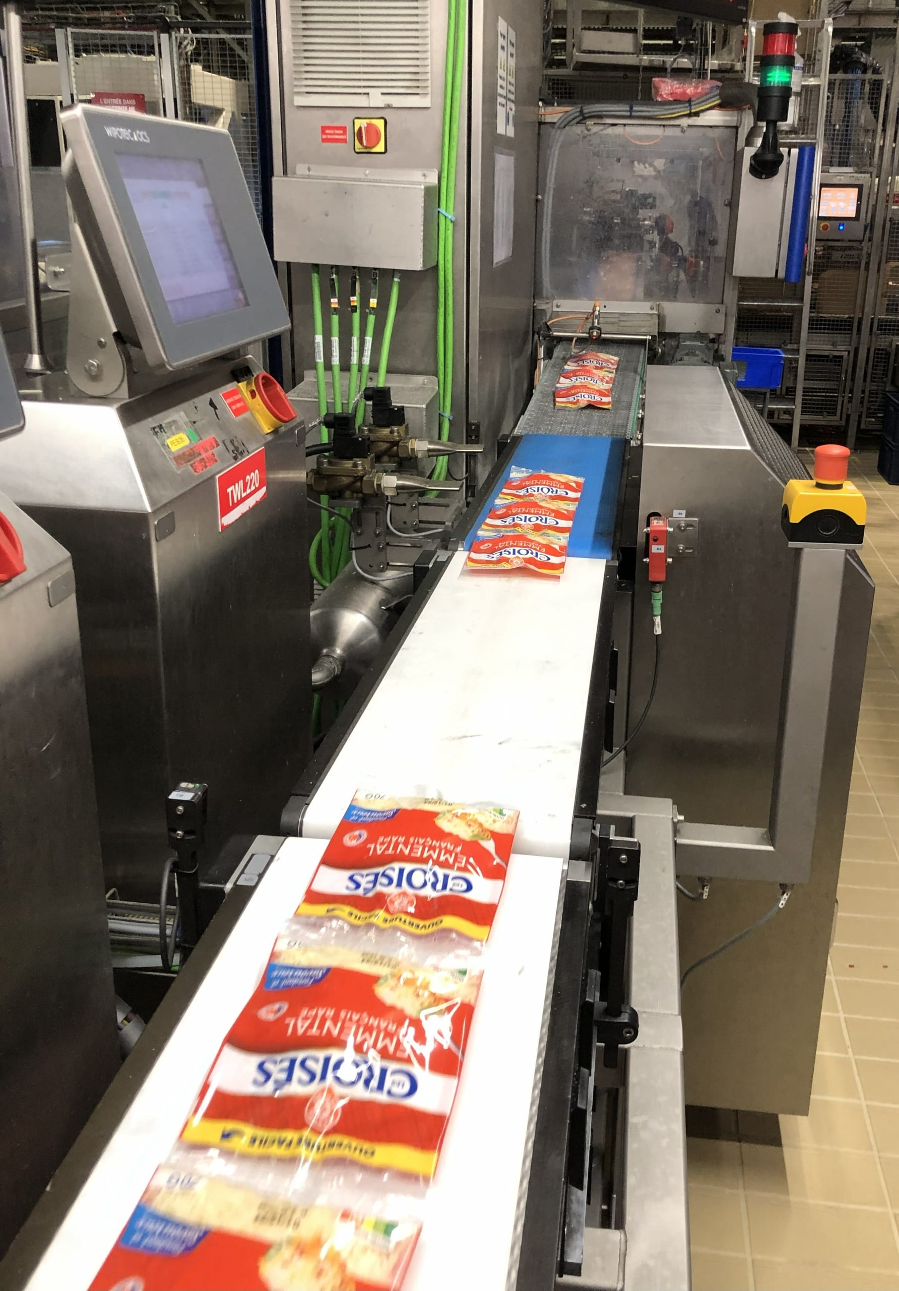 ligne production agroalimentaire sachet emmental suite audit TRS de la ligne
